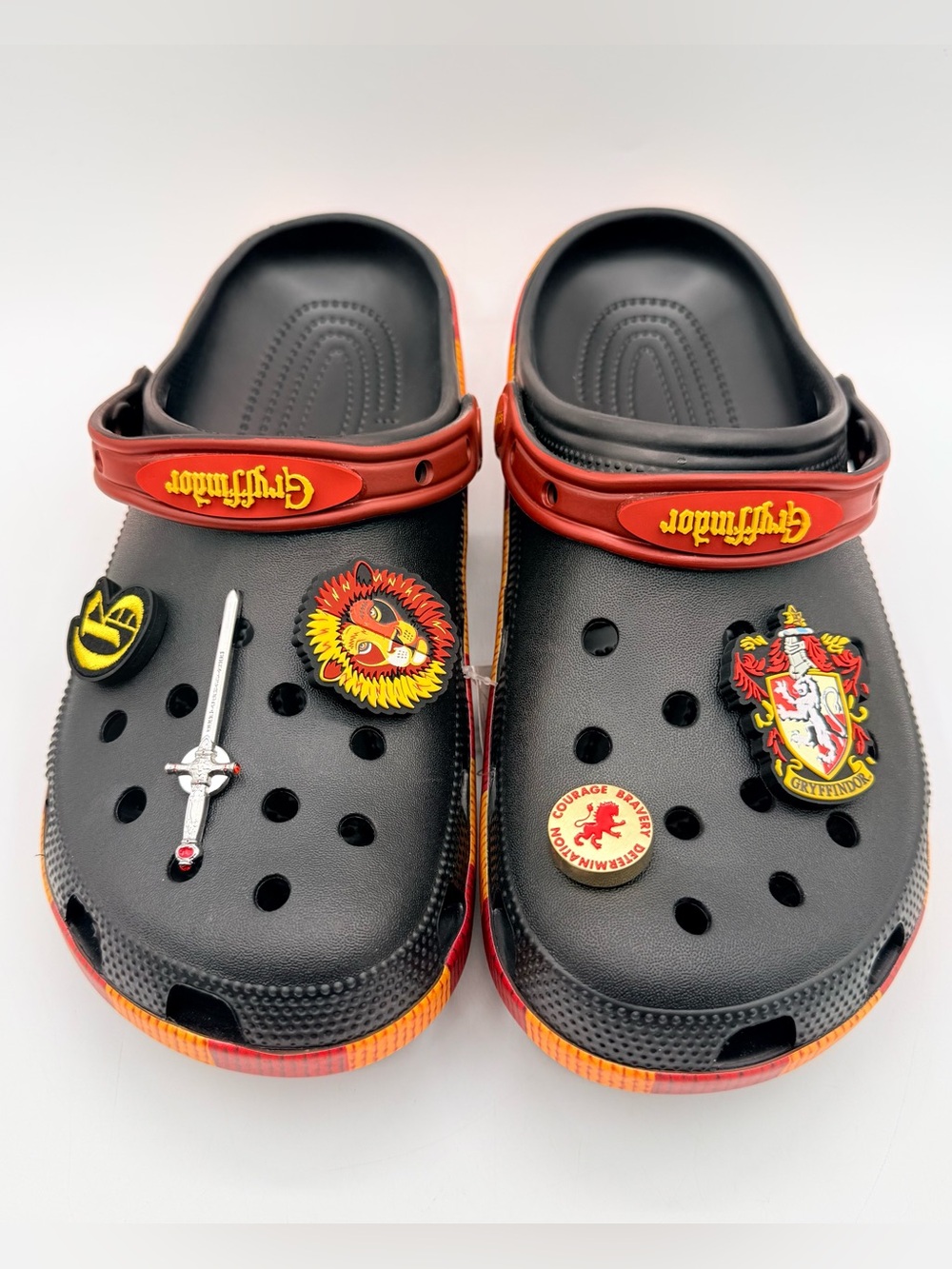 Crocs Harry Potter Gryffindor Classic Clog M10 W12 Black 210553-90H Unisex NWT